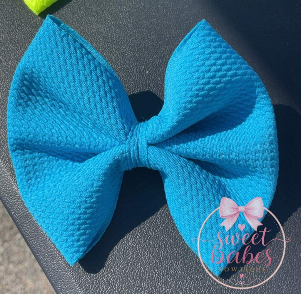 Neon Blue Bow