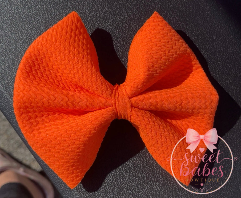 Neon Orange Bow
