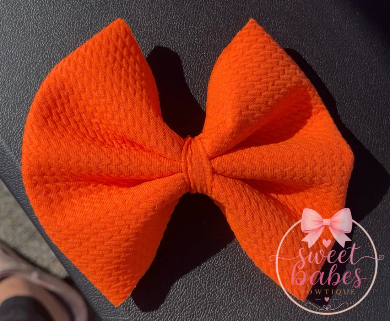 Neon Orange Bow