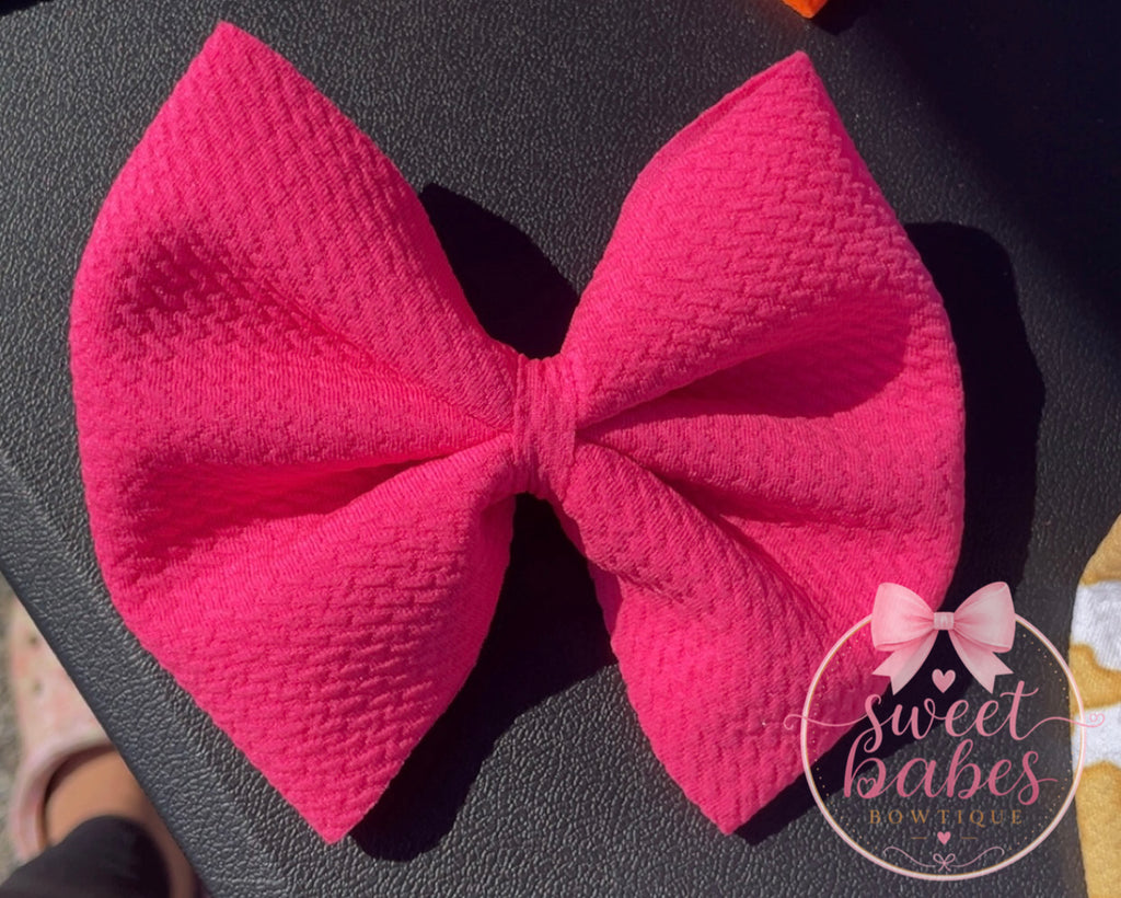 Neon Pink Bow