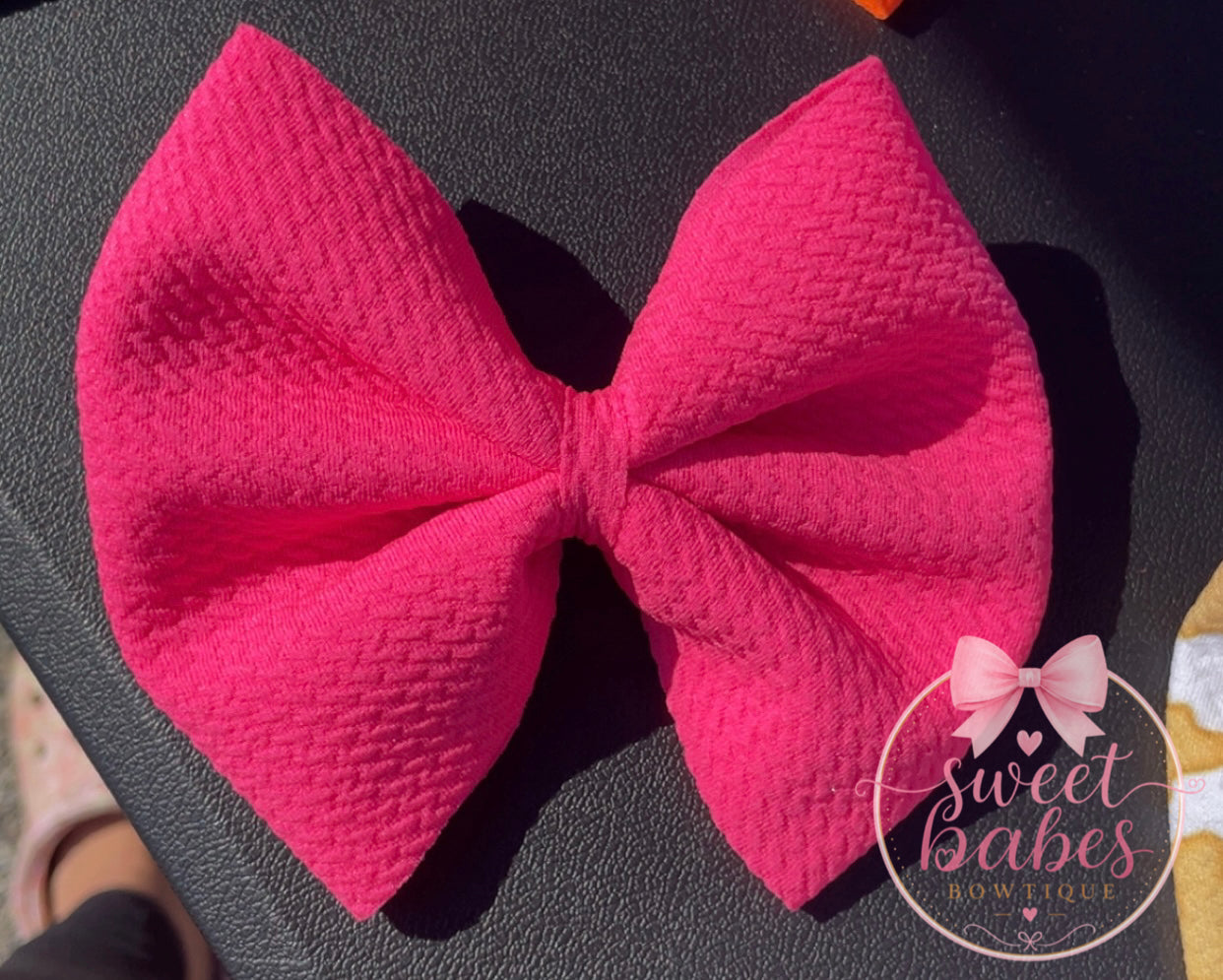 Neon Pink Bow