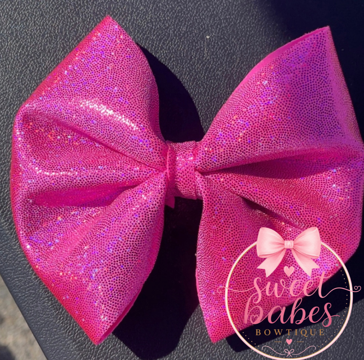 Holographic pink glitter