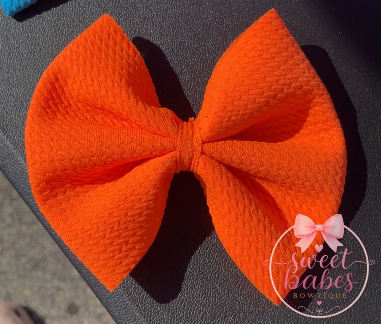 Neon Orange Bow